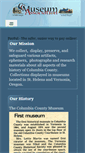 Mobile Screenshot of colcomuseum.org